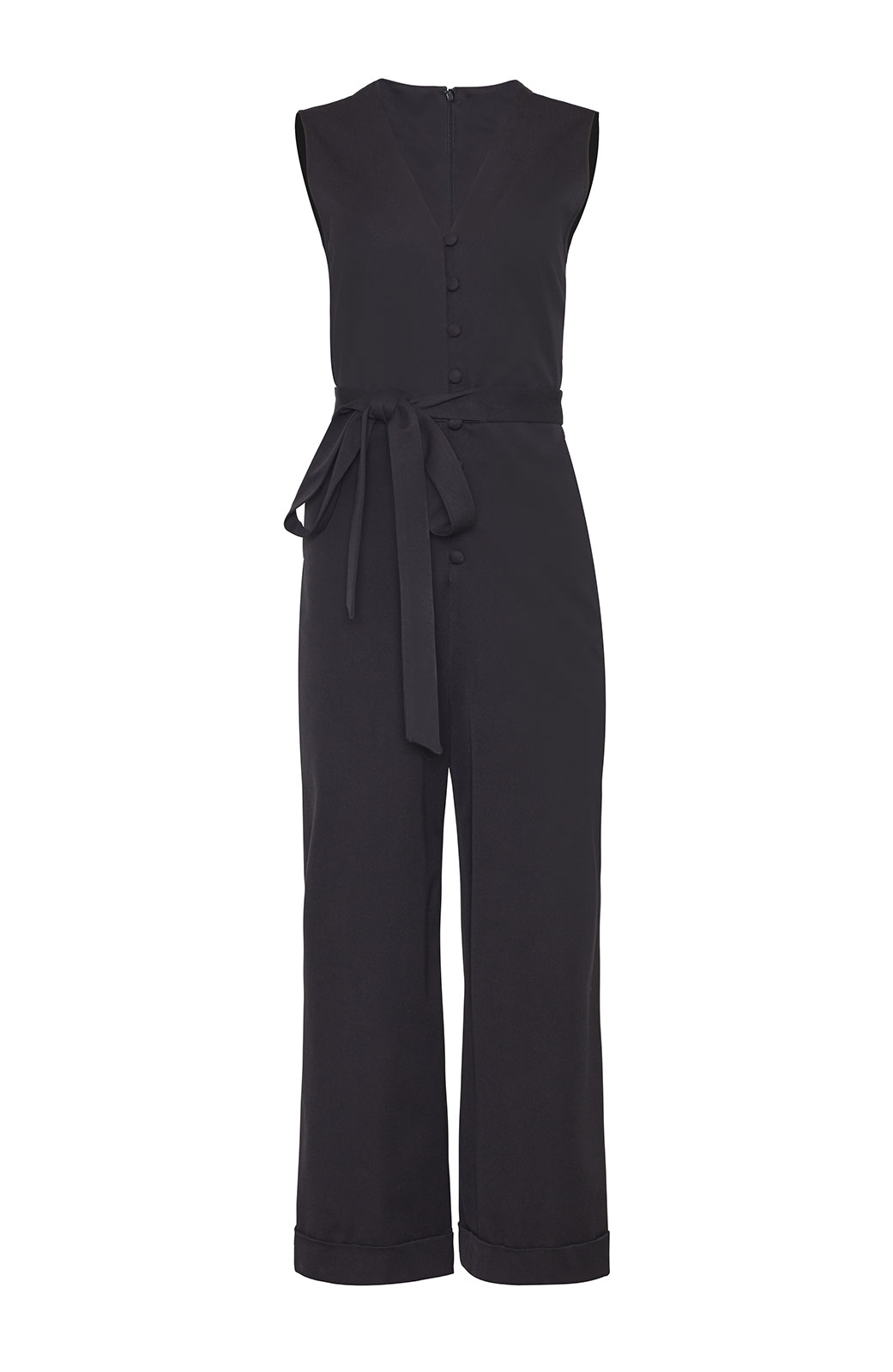 black cotton jumpsuit