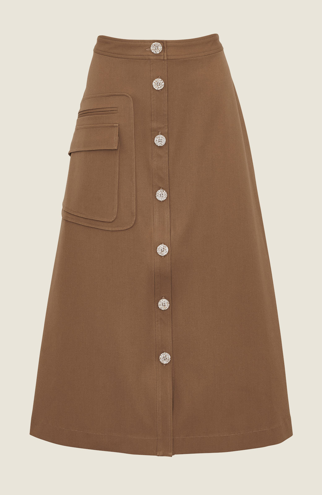 60s button down skirt