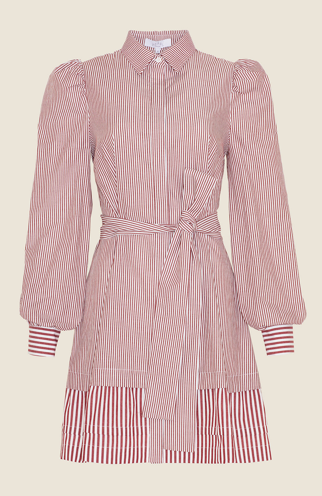 rose poplin shirtdress